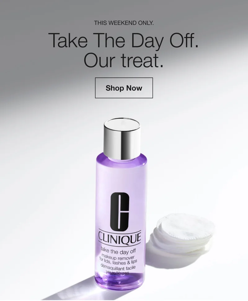 This weekend only. | Take The Day Off. Our treat. | Shop Now