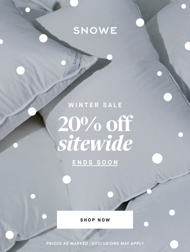 WINTER SALE 20%  off sitewide ENDS SOON SHOP NOW PRICES AS MARKED | EXCLUSIONS MAY APPLY