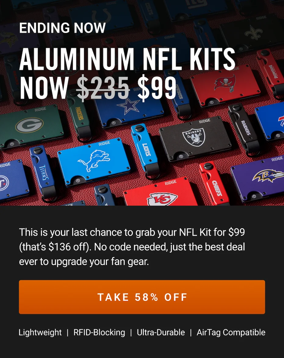 ENDS NOW: $99 Aluminum NFL Kits