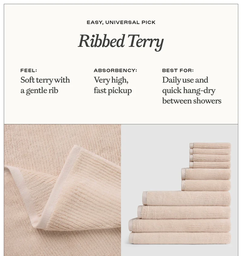 ribbed terry collection