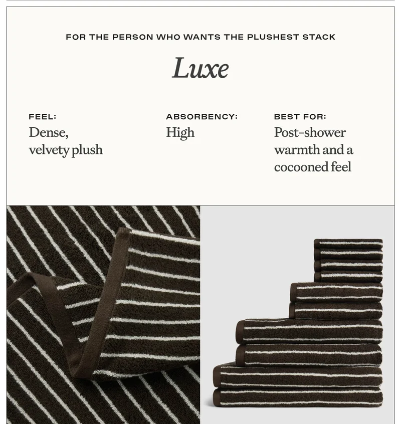luxe bath collection