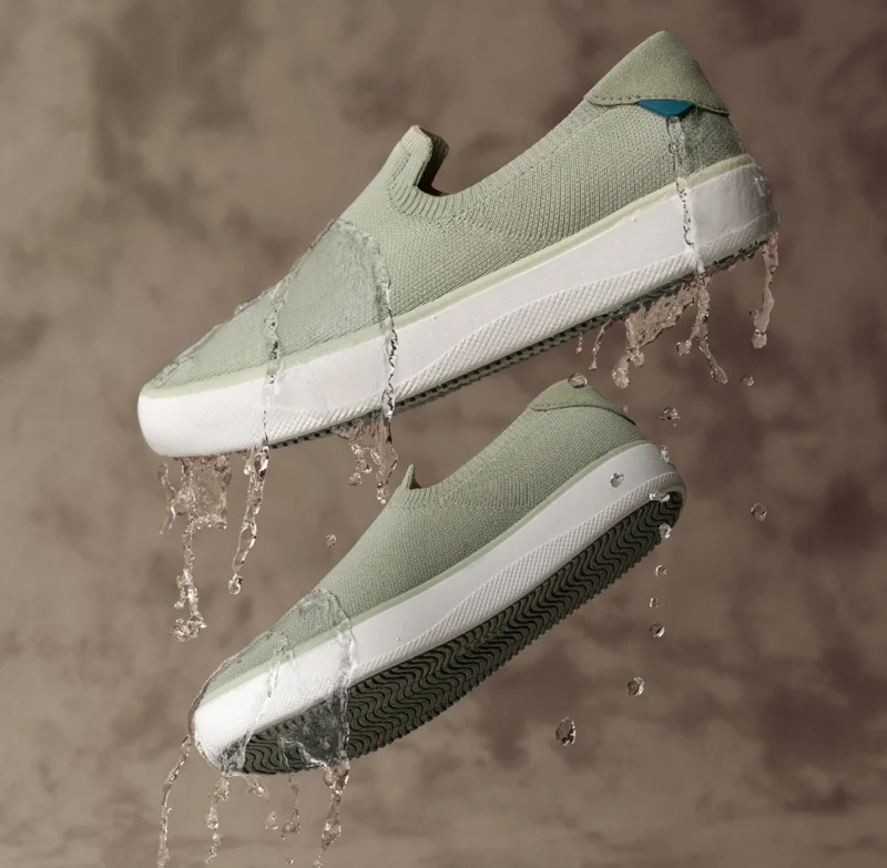 Hero graphic of Boardwalk Slip-On in Sage.