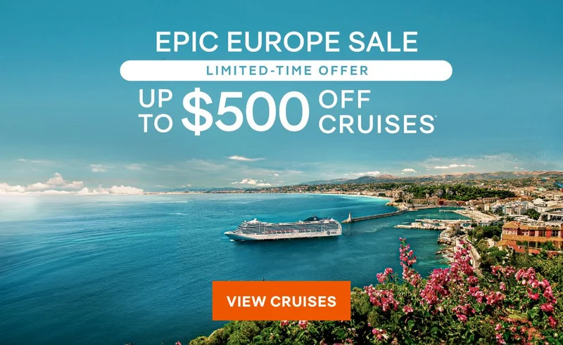 Epic Europe Sale – Up to $500 Off Cruises – Limited‑Time Offer – Click to View Cruises & Book Now Epic Europe Sale – Up to $500 Off Cruises – Limited‑Time Offer – Click to View Cruises & Book Now