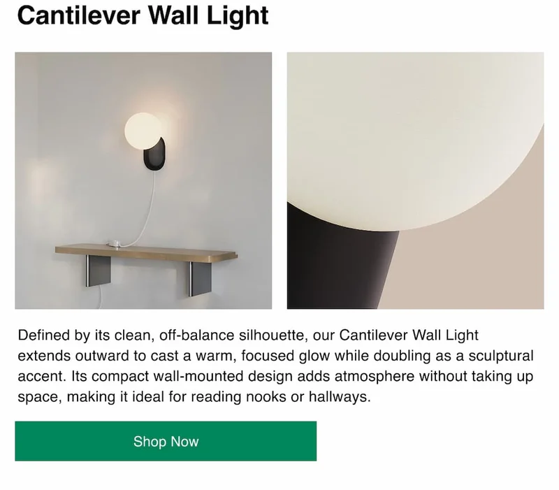Cantilever Wall Light
