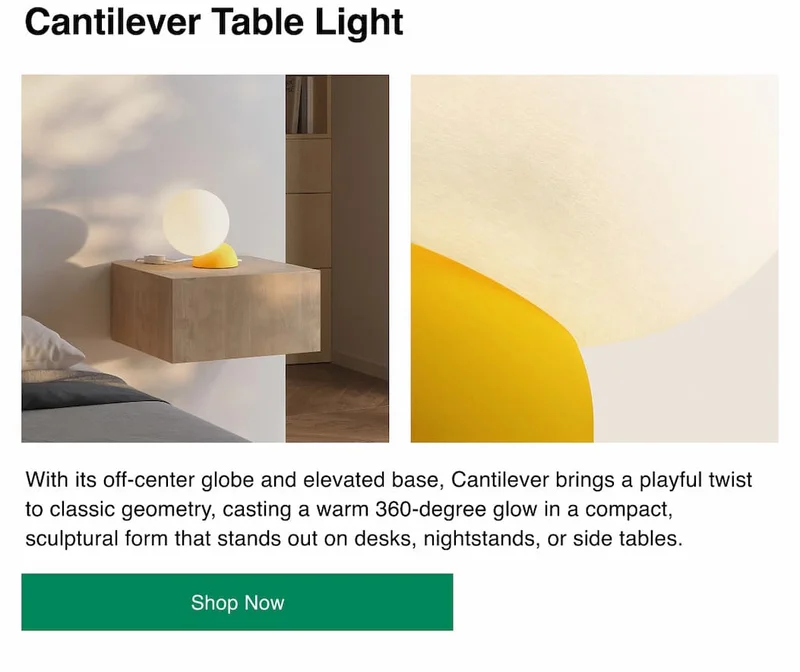 Cantilever Table Light