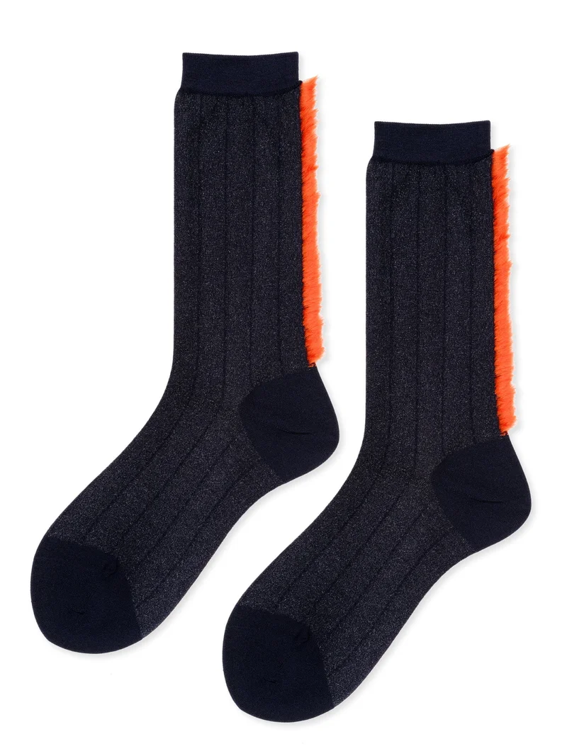 Image of Vertical Stripe Fringe Crew