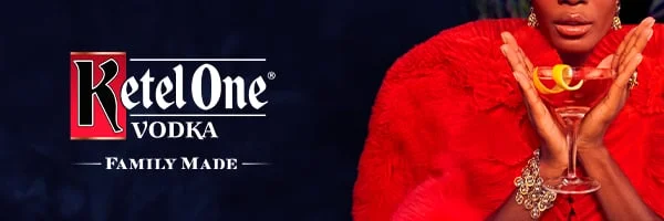Ketel One Vodka Footer ad. Text that reads: "Family Made."