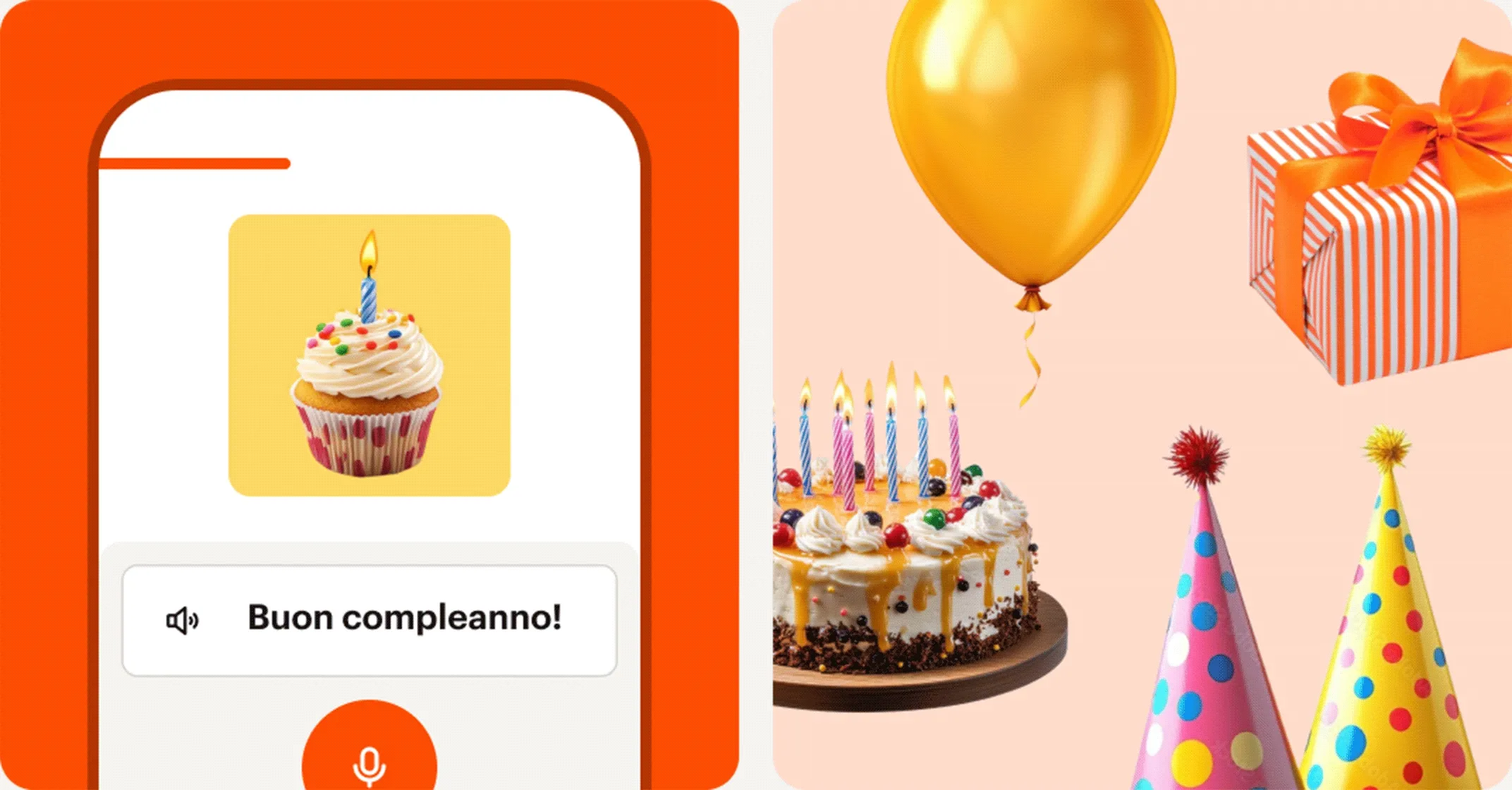 Image of mobile phone and birthday items | Claim my discount