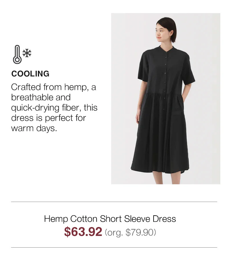 Shop Women's Hemp Cotton Short Sleeve Dress