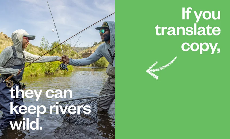 If you translate copy, they keep rivers wild.