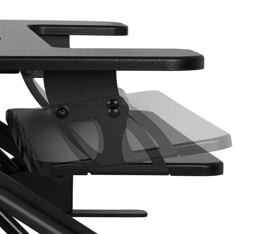 Sit-Stand Desk Converter 36-Inch Work Surface | Gas-Spring Handles | Keyboard Tray Free Standard US Shipping Shop Now