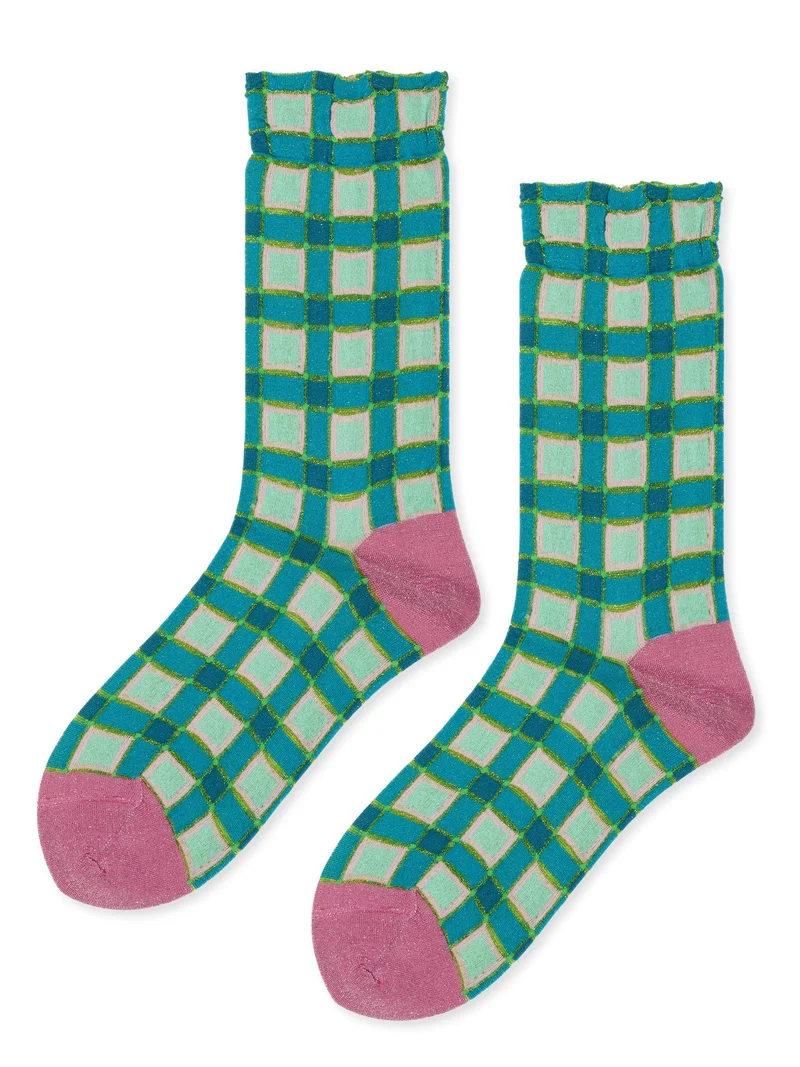 Image of Esther Plaid Crew