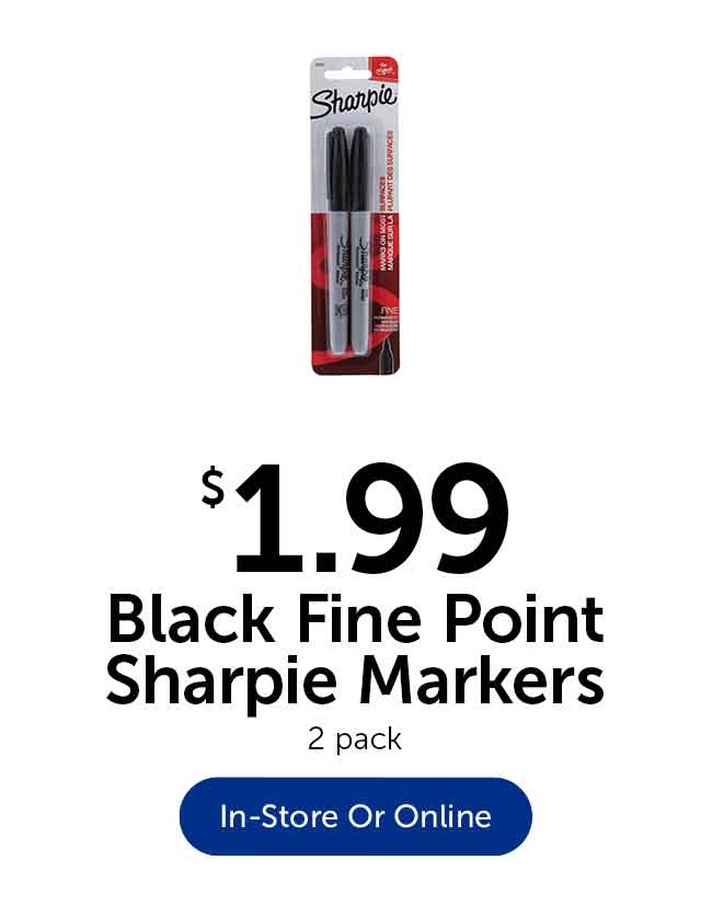 Black Sharpie Markers