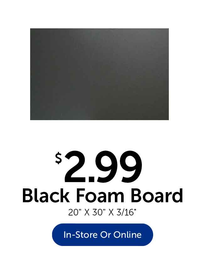 Black Foam Board