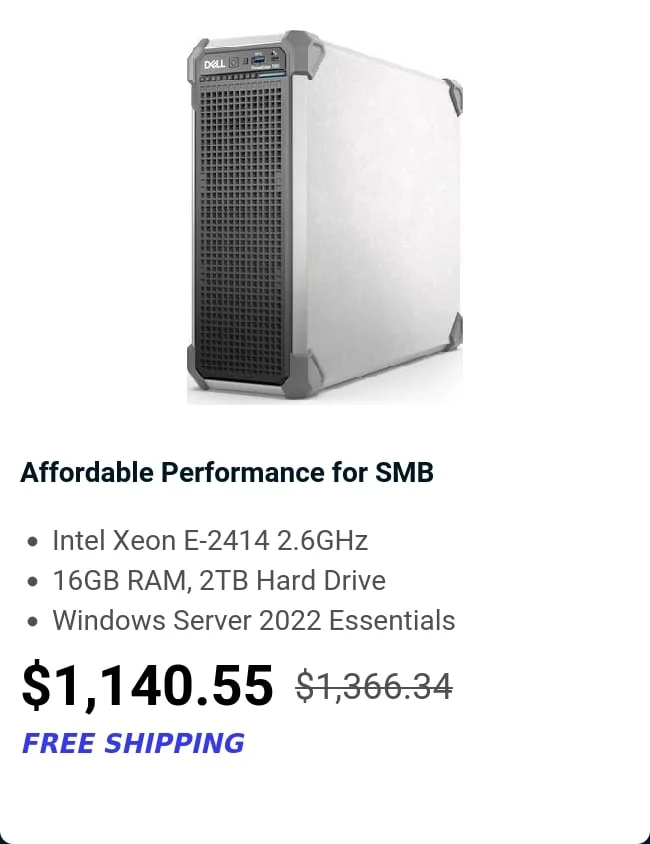 Affordable Performance for SMB