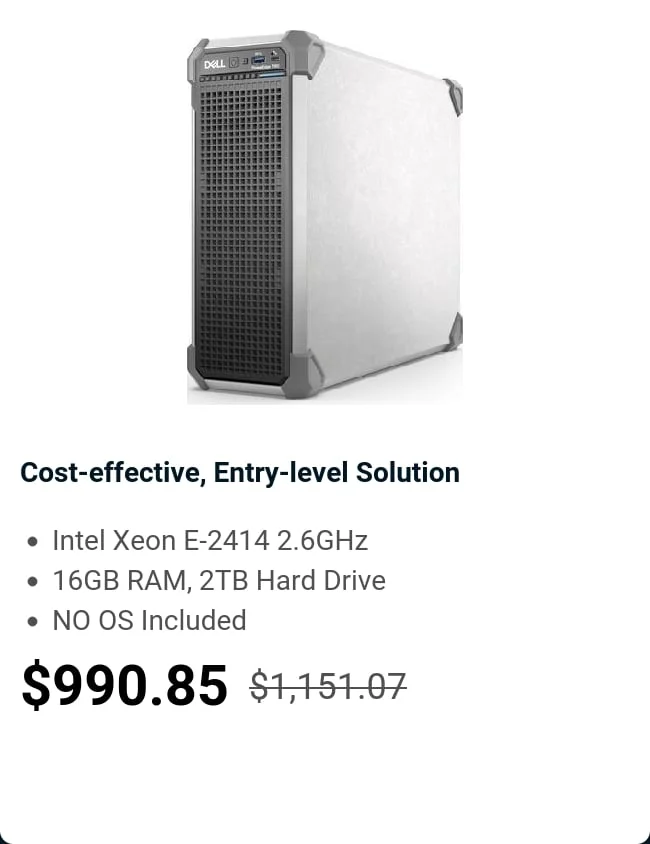 Cost-effective, Entry-level Solution