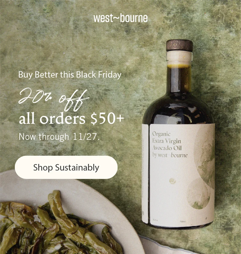 20% off orders $50+