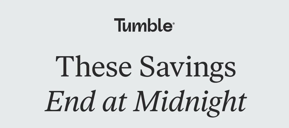 These Savings End at Midnight