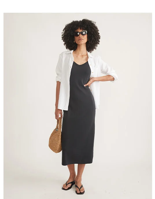 Lexi Rib Sun-In Spaghetti Strap Dress