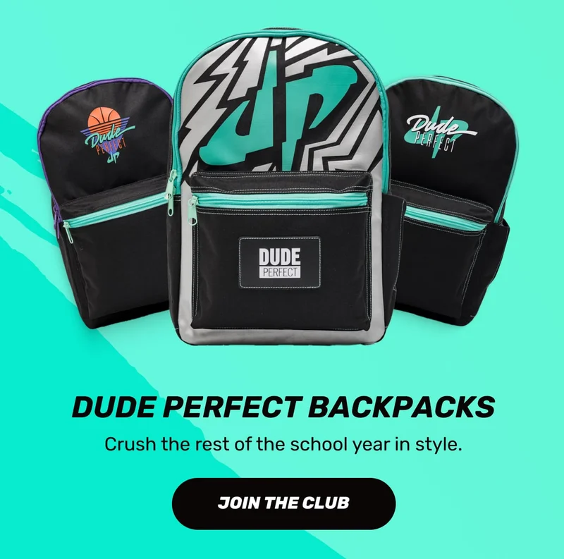 2) Dude Perfect Backpacks