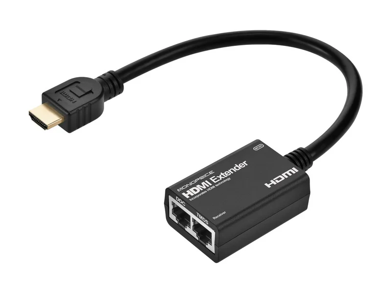 HDMI Extender Using Cat5e or CAT6 Cable, Extend Up to 98ft