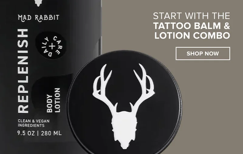start with the tattoo balm & lotion combo