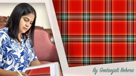 How to Create a Versatile Plaid Pattern with Twill Weave Flannel Texture in Procreate