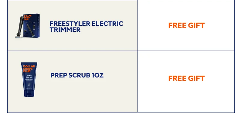 Freestyler Electric Trimmer – FREE GIFT   Prep Scrub 1oz – FREE GIFT