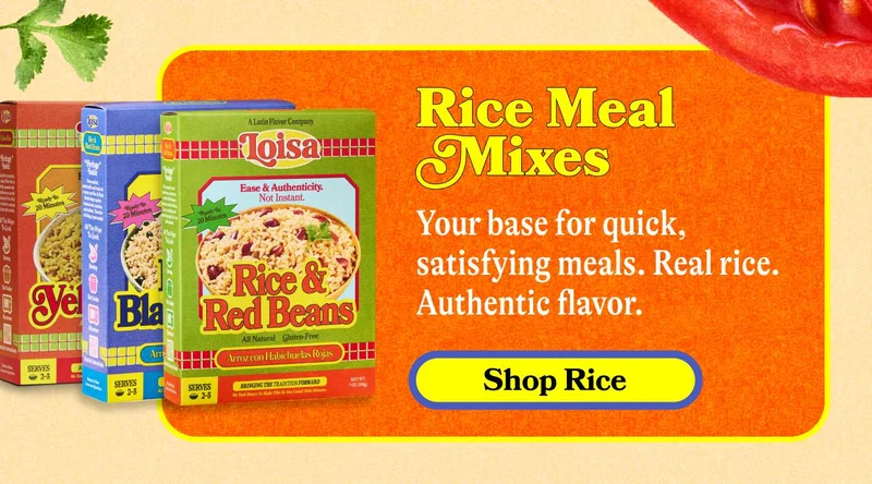 Rice Meal Mixes Your base for quick, satisfying meals. Real rice. Authentic flavor. SHOP RICE
