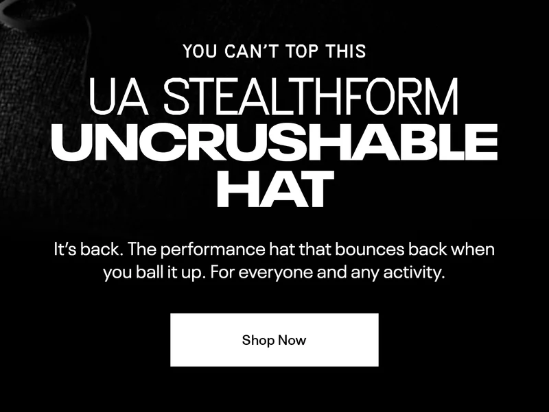 YOU CAN'T TOP THIS | UA StealthForm UNCRUSHABLE HAT | IT'S BACK