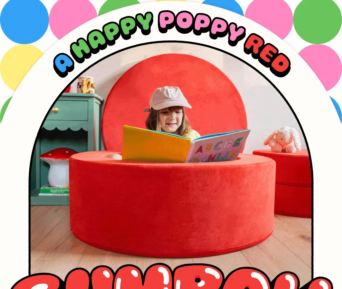 A Happy Poppy Red. Gumball!