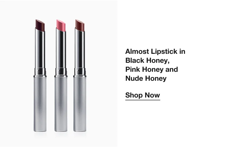 Almost Lipstick in Black Honey, Pink Honey and Nude Honey|Shop Now
