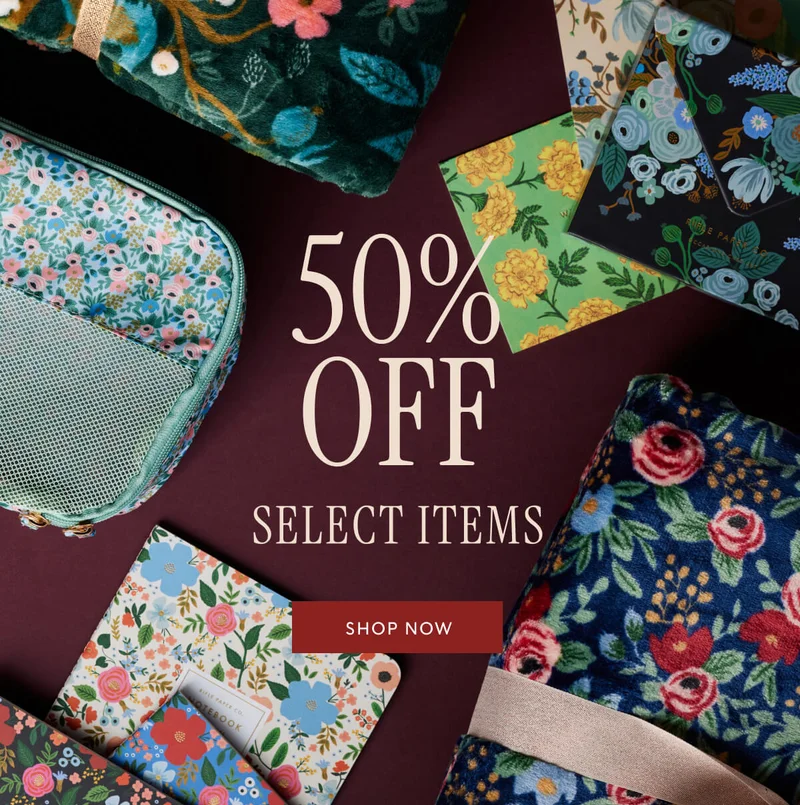 50% OFF SELECT ITEMS | SHOP NOW