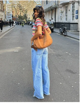 High Rise Wide Leg Jeans Light Vintage