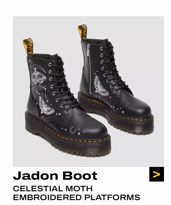 Jadon Celestial Moth Embroidered Platform Boot