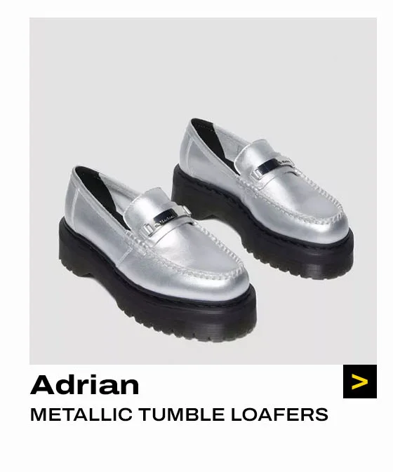 Adrian Metallic Tumble Loafers