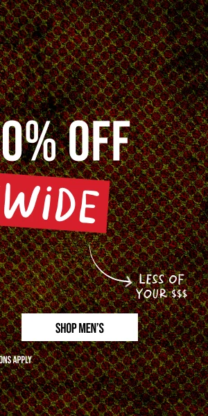 Up to 50% off shop Men's