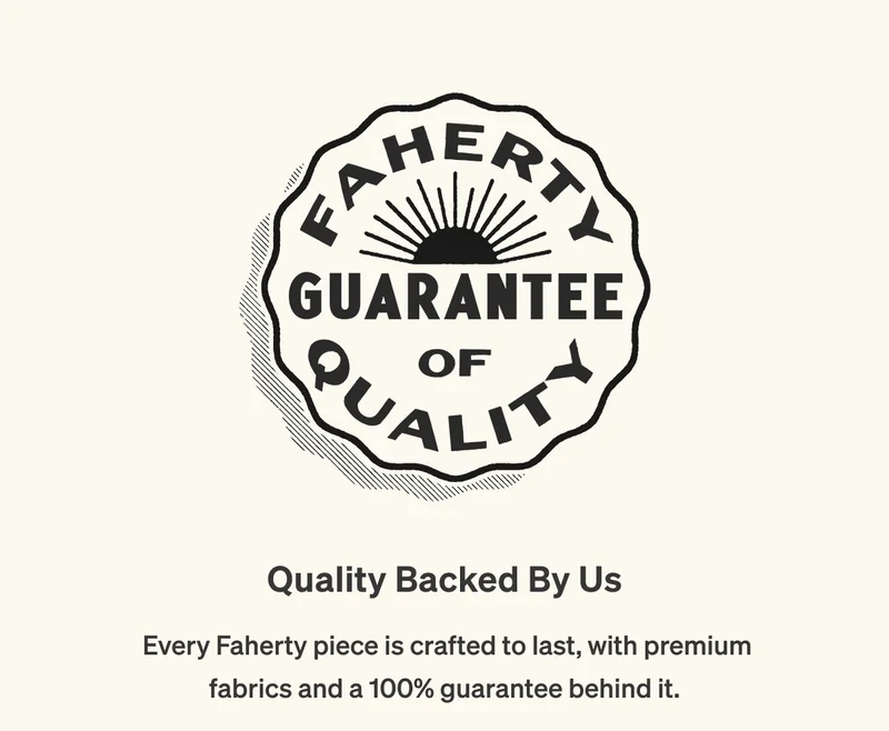 Faherty Guarantee of Quality