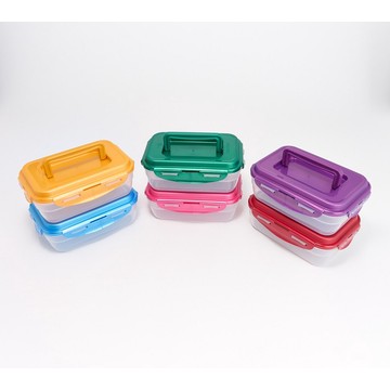 LocknLock Set of 6 Nesting Rectangles w/ Handle Lids