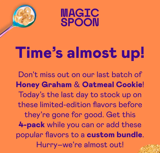 Time's almost up!