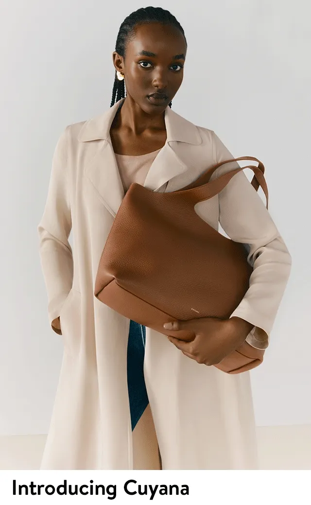 Cuyana tote bags.