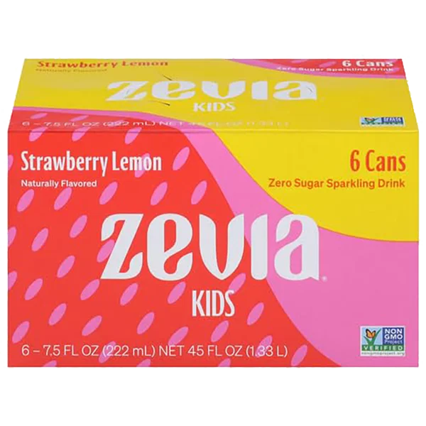 Image of Zevia Strawberry Lemonade Kidz Soda