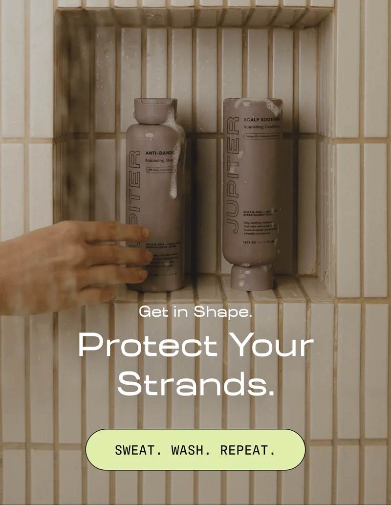 GET IN SHAPE. PROTECT YOUR STRANDS. | SWEAT. WASH. REPEAT.