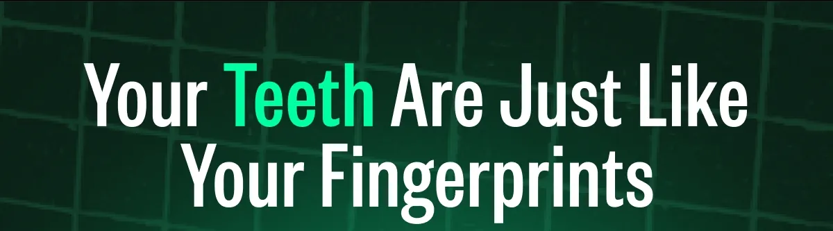 Your Teeth Are Just Like Your Fingerprints