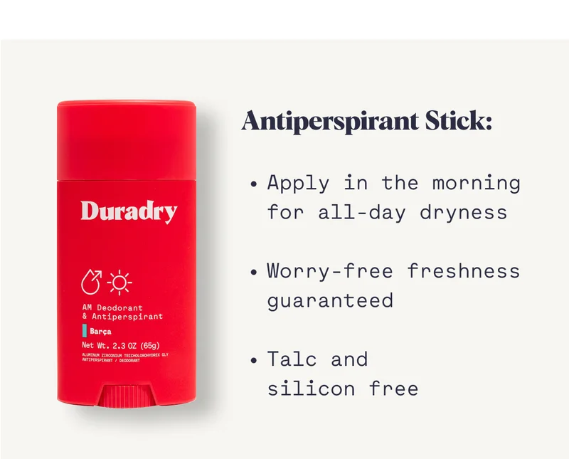 Antiperspirant Stick: Apply in the morning for all-day dryness  Worry-free freshness guaranteed  Talc and  silicon free