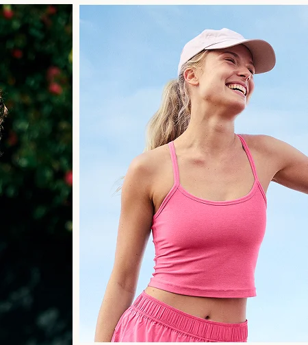 Spacedye™ Slim Racerback Cropped Tank
