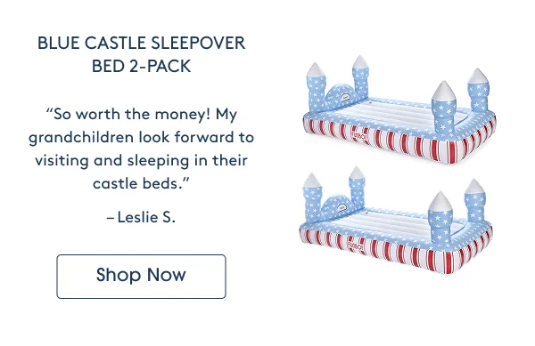 Shop - Blue Castle Sleepover Bed 2-Pack