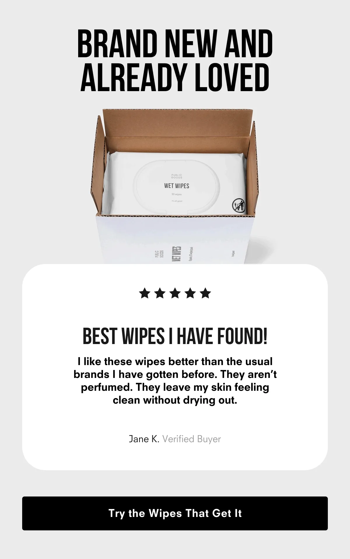 Try the wipes that get it