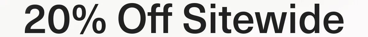 20% off sitewide