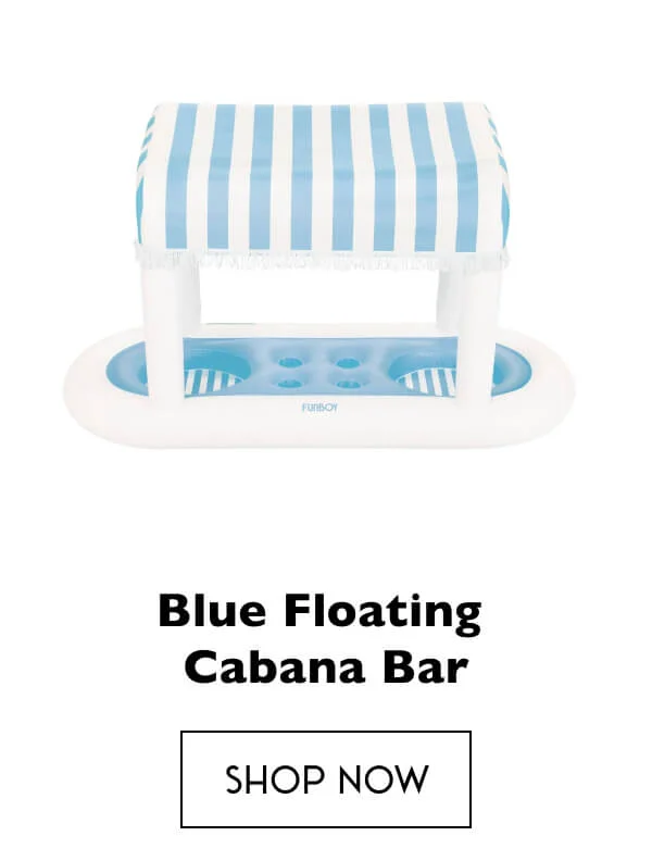 Blue Floating Cabana Bar